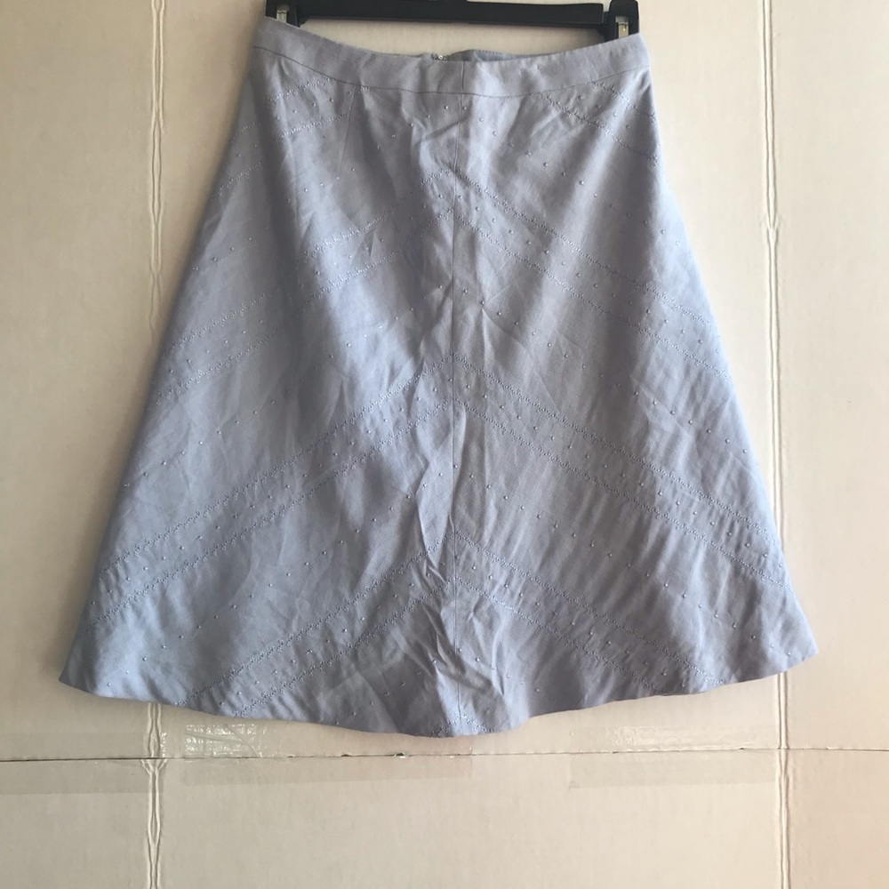 Powder blue skirt embroidered detail size 2p